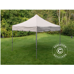 FleXtents PRO Steel 4x4m "Peaked" Latte