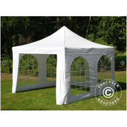 FleXtents PRO Steel 4x4m "Vintage" inkl 4st sidor, Vit