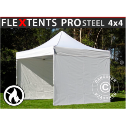 FleXtents PRO Steel 4x4m "Flamsker" inkl 4st sidor