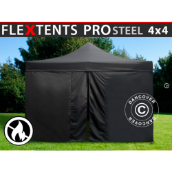 FleXtents PRO Steel 4x4m "Flamsker" inkl 4st sidor