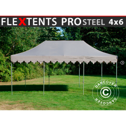 FleXtents PRO Steel 4x6m "Morocco" Latte