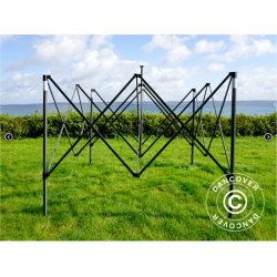 FleXtents PRO Steel 4x6m "Morocco" inkl 8st sidor, Latte