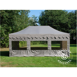 FleXtents PRO Steel 4x6m "Morocco" inkl 8st sidor, Latte