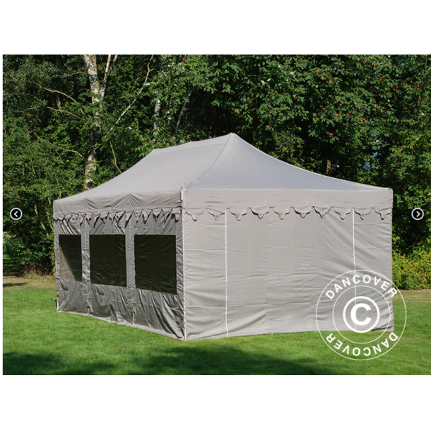 FleXtents PRO Steel 4x6m "Morocco" inkl 8st sidor, Latte