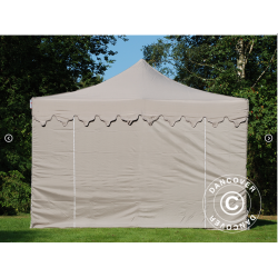 FleXtents PRO Steel 4x6m "Morocco" inkl 8st sidor, Latte