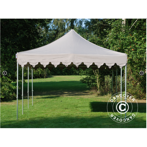 FleXtents PRO Steel 4x6m "Morocco" inkl 8st sidor, Latte