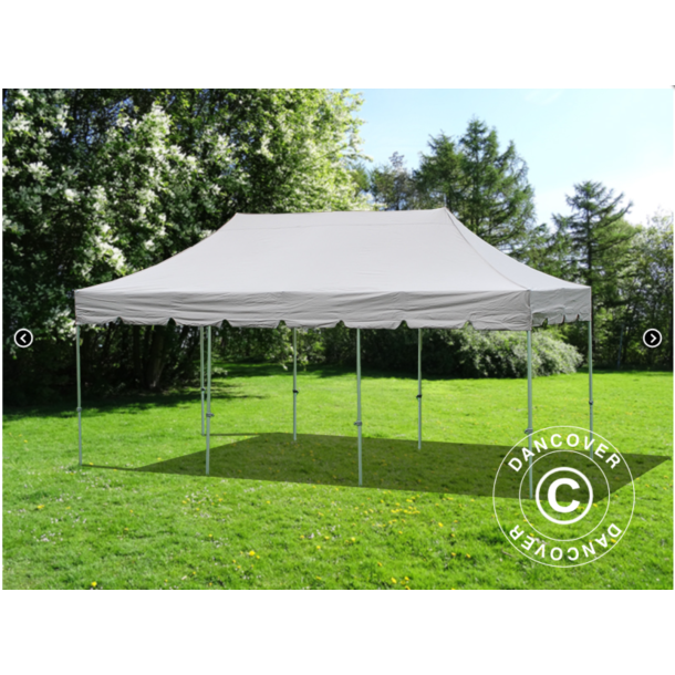 FleXtents PRO Steel 4x6m "Peaked" Latte