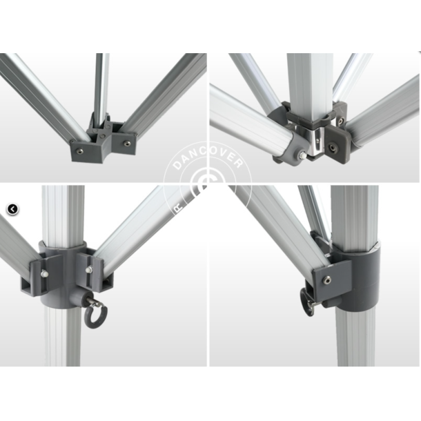 FleXtents PRO Steel 4x6m "Peaked" Latte