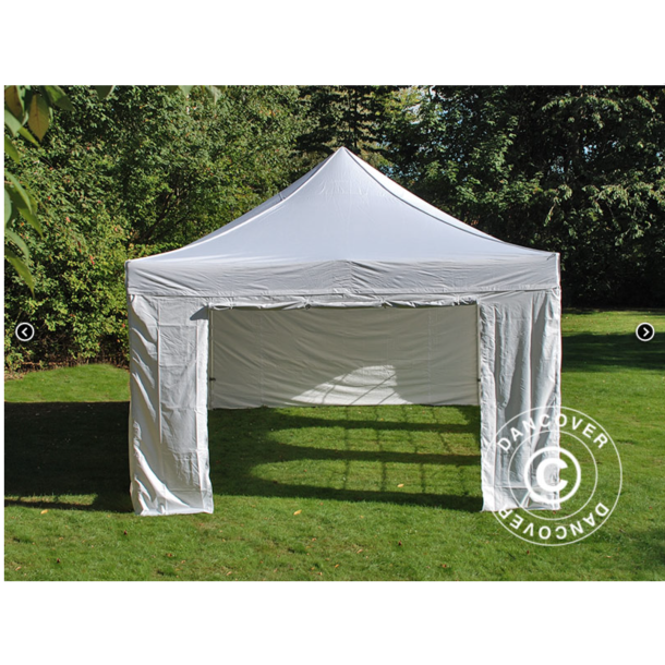 FleXtents PRO Steel 4x6m "Vintage" inkl 4st sidor, Vit