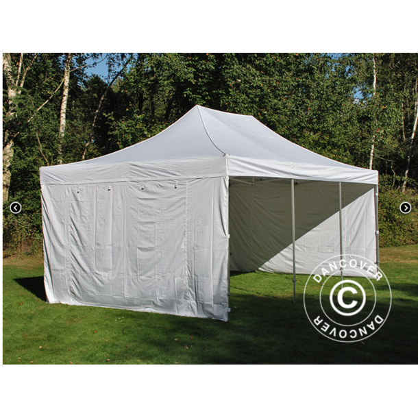 FleXtents PRO Steel 4x6m "Vintage" inkl 4st sidor, Vit