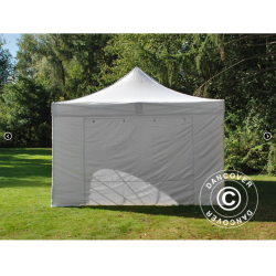 FleXtents PRO Steel 4x6m "Vintage" inkl 4st sidor, Vit