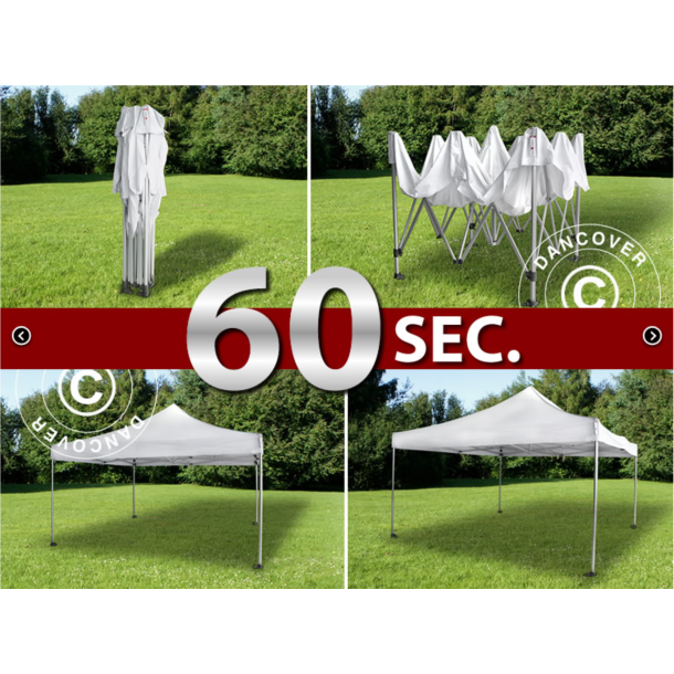 FleXtents PRO Steel 4x6m "Flamsker" inkl 8st sidor