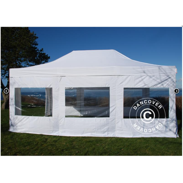 FleXtents PRO Steel 4x6m "Flamsker" inkl 8st sidor