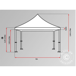 FleXtents PRO Steel 4x8m "Flamsker"