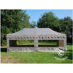 FleXtents PRO Steel 4x8m "Morocco" inkl 6st sidor, Latte