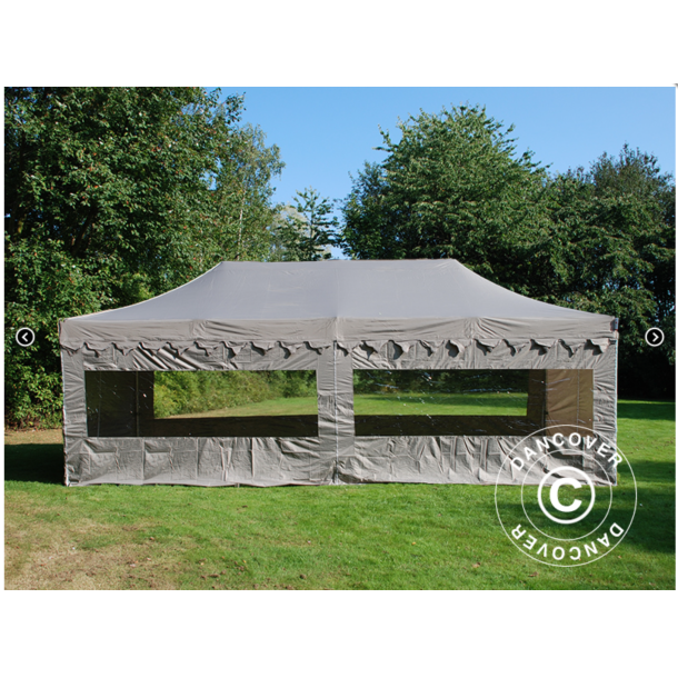 FleXtents PRO Steel 4x8m "Morocco" inkl 6st sidor, Latte