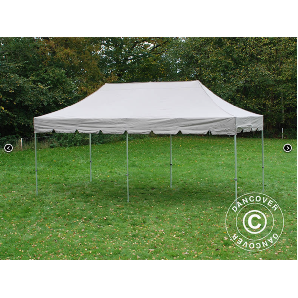 FleXtents PRO Steel 4x8m "Peaked" Latte