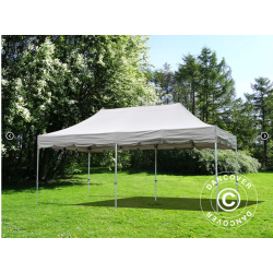 FleXtents PRO Steel 4x8m "Peaked" Latte