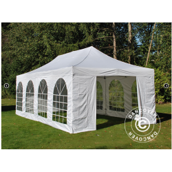 FleXtents PRO Steel 4x8m "Vintage" inkl 6st sidor, Vit