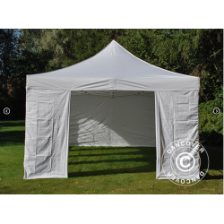 FleXtents PRO Steel 4x8m "Vintage" inkl 6st sidor, Vit