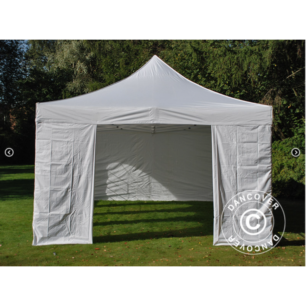 FleXtents PRO Steel 4x8m "Vintage" inkl 6st sidor, Vit