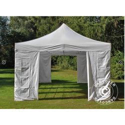 FleXtents PRO Steel 4x8m "Vintage" inkl 6st sidor, Vit