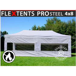 FleXtents PRO Steel 4x8m "Flamsker" inkl 6st sidor
