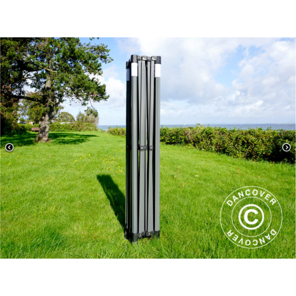 Flextents PRO Steel 4x8m inkl. 6st dekorativa hrngardiner