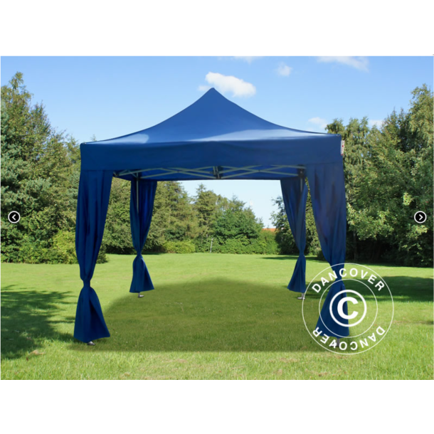 FleXtents  PRO Steel 3x3m inkl 4st dekorativa gardiner