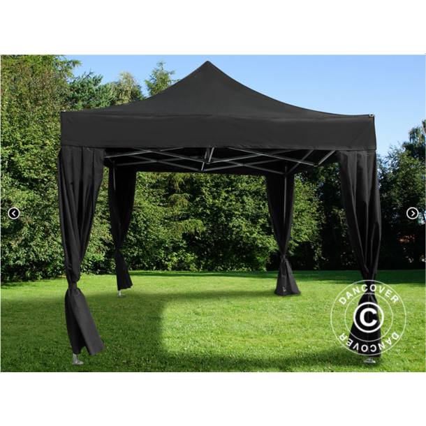 FleXtents  PRO Steel 3x3m inkl 4st dekorativa gardiner