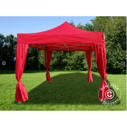 FleXtents  PRO Steel 3x3m inkl 4st dekorativa gardiner