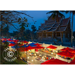 FleXtents  PRO Steel 3x3m inkl 4st dekorativa gardiner