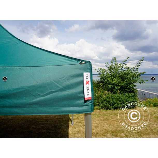 FleXtents  PRO Steel 3x3m inkl 4st dekorativa gardiner