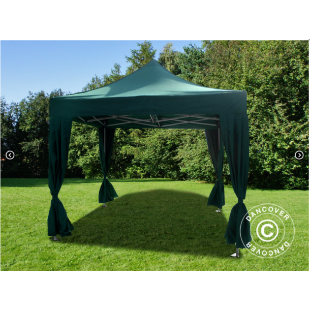 FleXtents  PRO Steel 3x3m inkl 4st dekorativa gardiner