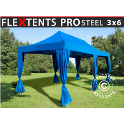 FleXtents  PRO Steel 3x6m inkl 6st dekorativa gardiner