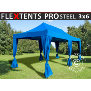 FleXtents  PRO Steel 3x6m inkl 6st dekorativa gardiner