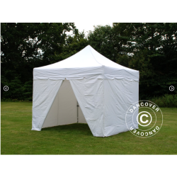 FleXtents PRO Steel 3x3m "Peaked" inkl 4st sidor