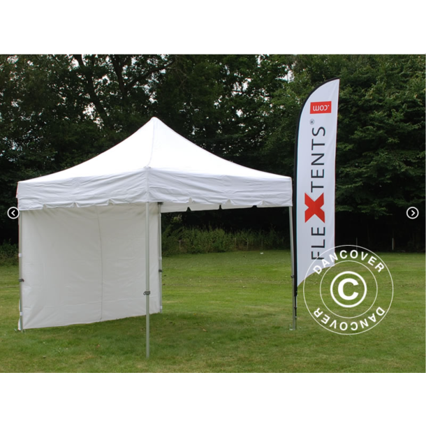 FleXtents PRO Steel 3x3m "Peaked" inkl 4st sidor
