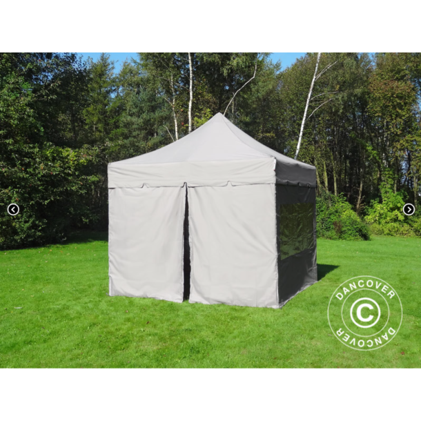 FleXtents PRO Steel 3x3m "Peaked" inkl 4st sidor