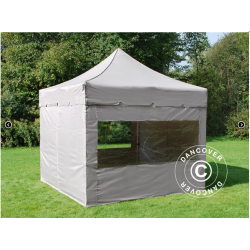 FleXtents PRO Steel 3x3m "Peaked" inkl 4st sidor