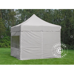 FleXtents PRO Steel 3x3m "Peaked" inkl 4st sidor