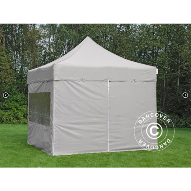 FleXtents PRO Steel 3x3m "Peaked" inkl 4st sidor