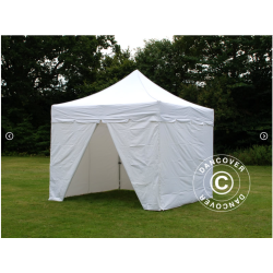 FleXtents PRO Steel 3x3m "Peaked" inkl 4st sidor