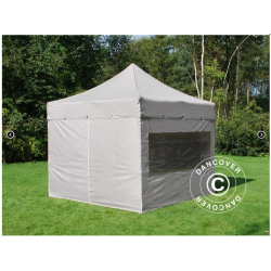 FleXtents PRO Steel 3x3m "Peaked" inkl 4st sidor