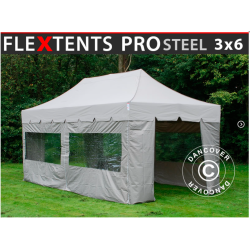 FleXtents PRO Steel 3x6m "Peaked" inkl 6st sidor