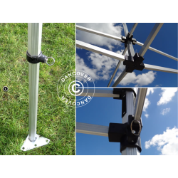 FleXtents PRO Steel 3x6m "Peaked" inkl 6st sidor