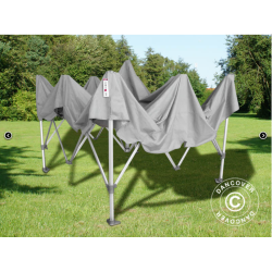 FleXtents PRO Steel 3x6m "Peaked" inkl 6st sidor