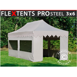 FleXtents PRO Steel 3x6m "Morocco" inkl 6st sidor