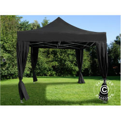 FleXtents Steel 3x3m inkl 4st dekorativa gardiner