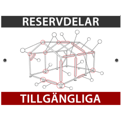 FleXtents Steel 3x4,5m inkl 4st sidovggar